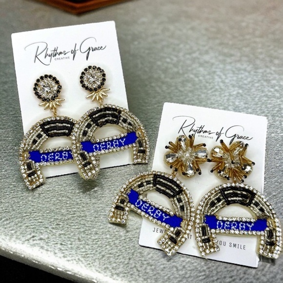 Jewelry - Derby Dangle Earrings – The Perfect Accessory for Derby Day! Kentucky Derby